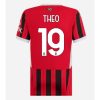 AC Milan Theo Hernandez #19 Home Football Club Jersey Women 2024-25