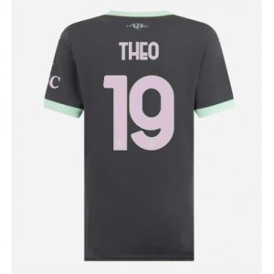 AC Milan Theo Hernandez #19 Third Football Club Jersey Women 2024-25