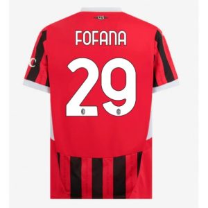 AC Milan Youssouf Fofana #29 Cheap Men's Home Stadium Shirt 2024-25 Short Sleeve