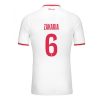 AS Monaco Denis Zakaria #6 Cheap Men's Home Football Shirt 2024-25 Short Sleeve