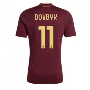 AS Roma Artem Dovbyk #11 New Men's Home Football Shirt 2024-25 Short Sleeve