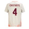 AS Roma Bryan Cristante #4 New Men's Away Football Shirt 2024-25 Short Sleeve