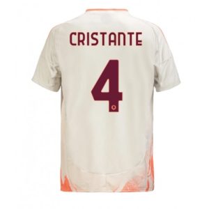 AS Roma Bryan Cristante #4 New Men's Away Football Shirt 2024-25 Short Sleeve