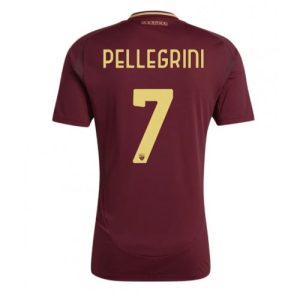 AS Roma Lorenzo Pellegrini #7 New Men's Home Football Shirt 2024-25 Short Sleeve
