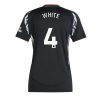 Arsenal Ben White #4 Best Away Soccer Jersey Store Women 2024-25 Short Sleeve