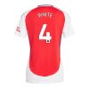 Arsenal Ben White #4 Best Home Soccer Jersey Store Women 2024-25 Short Sleeve