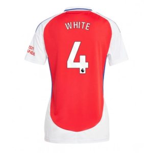 Arsenal Ben White #4 Best Home Soccer Jersey Store Women 2024-25 Short Sleeve