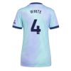 Arsenal Ben White #4 Best Third Soccer Jersey Store Women 2024-25 Short Sleeve