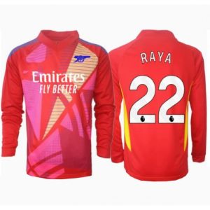 Arsenal David Raya #22 Goalkeeper Cheap Away Stadium Shirt 2024-25 Long Sleeve