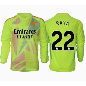 Arsenal David Raya #22 Goalkeeper Cheap Home Stadium Shirt 2024-25 Long Sleeve