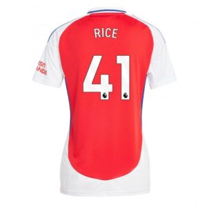 Arsenal Declan Rice #41 Best Home Soccer Jersey Store Women 2024-25 Short Sleeve