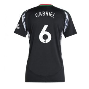 Arsenal Gabriel Magalhaes #6 Best Away Soccer Jersey Store Women 2024-25 Short Sleeve