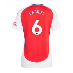 Arsenal Gabriel Magalhaes #6 Best Home Soccer Jersey Store Women 2024-25 Short Sleeve