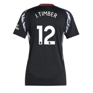 Arsenal Jurrien Timber #12 Best Away Soccer Jersey Store Women 2024-25 Short Sleeve
