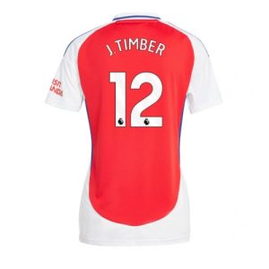 Arsenal Jurrien Timber #12 Best Home Soccer Jersey Store Women 2024-25 Short Sleeve