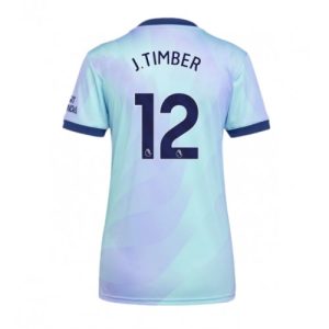 Arsenal Jurrien Timber #12 Best Third Soccer Jersey Store Women 2024-25 Short Sleeve