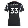 Arsenal Riccardo Calafiori #33 Best Away Soccer Jersey Store Women 2024-25 Short Sleeve