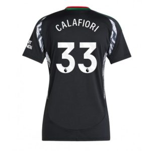 Arsenal Riccardo Calafiori #33 Best Away Soccer Jersey Store Women 2024-25 Short Sleeve