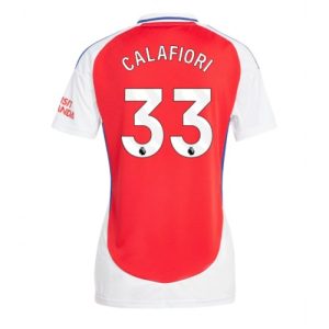 Arsenal Riccardo Calafiori #33 Best Home Soccer Jersey Store Women 2024-25 Short Sleeve