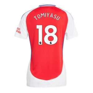 Arsenal Takehiro Tomiyasu #18 Best Home Soccer Jersey Store Women 2024-25 Short Sleeve