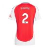 Arsenal William Saliba #2 Best Home Soccer Jersey Store Women 2024-25 Short Sleeve