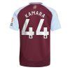 Aston Villa Boubacar Kamara #44 Cheap Men's Home Football Shirt 2024-25 Short Sleeve