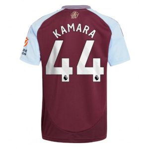 Aston Villa Boubacar Kamara #44 Cheap Men's Home Football Shirt 2024-25 Short Sleeve
