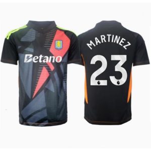 Aston Villa Emiliano Martinez #23 Goalkeeper Cheap Men's Away Football Shirt 2024-25 Short Sleeve