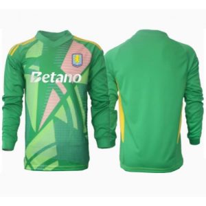 Aston Villa Goalkeeper Cheap Men's Home Football Shirt 2024-25 Long Sleeve
