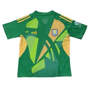 Aston Villa Goalkeeper Cheap Men's Home Football Shirt 2024-25 Short Sleeve