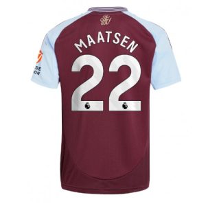 Aston Villa Ian Maatsen #22 Cheap Men's Home Football Shirt 2024-25 Short Sleeve