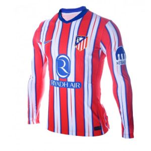 Atletico Madrid Cheap Home Jersey 2024-25 Long Sleeve
