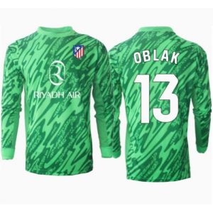 Atletico Madrid Jan Oblak #13 Goalkeeper Cheap Away Jersey 2024-25 Long Sleeve