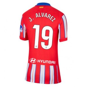 Atletico Madrid Julian Alvarez #19 Best Home Soccer Jersey Women 2024-25 Short Sleeve