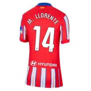 Atletico Madrid Marcos Llorente #14 Best Home Soccer Jersey Women 2024-25 Short Sleeve