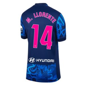 Atletico Madrid Marcos Llorente #14 Best Third Soccer Jersey Women 2024-25 Short Sleeve