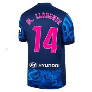 Atletico Madrid Marcos Llorente #14 Cheap Third Jersey 2024-25 Short Sleeve