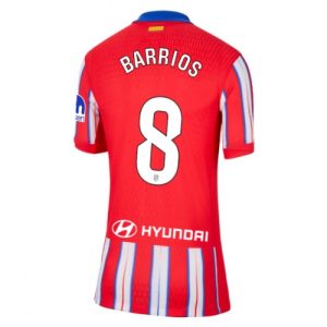 Atletico Madrid Pablo Barrios #8 Best Home Soccer Jersey Women 2024-25 Short Sleeve
