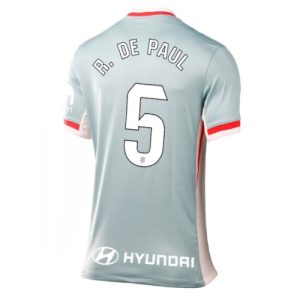 Atletico Madrid Rodrigo De Paul #5 Best Away Soccer Jersey Women 2024-25 Short Sleeve