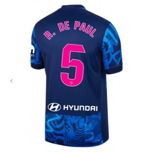 Atletico Madrid Rodrigo De Paul #5 Cheap Third Jersey 2024-25 Short Sleeve