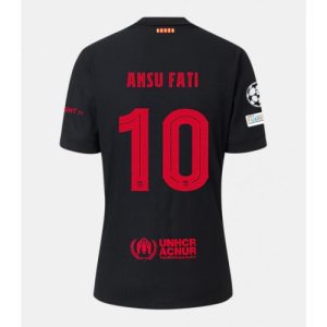 Barcelona Ansu Fati #10 Cheap Away Stadium Soccer Jerseys 2024-25 Short Sleeve