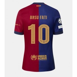 Barcelona Ansu Fati #10 Cheap Home Stadium Soccer Jerseys 2024-25 Short Sleeve