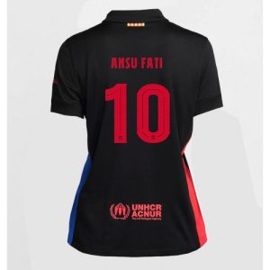 Barcelona Ansu Fati #10 New Away Soccer Shirt for Women 2024-25 Short Sleeve