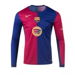 Barcelona Cheap Home Stadium Soccer Jerseys 2024-25 Long Sleeve