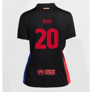 Cheap Barcelona Dani Olmo #20 Away Soccer Shirt Women 2024-25