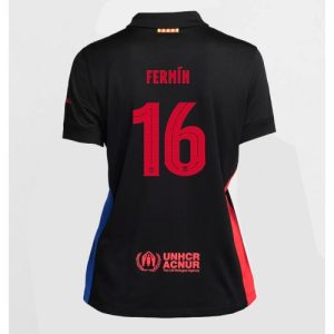 Barcelona Fermin Lopez #16 New Away Soccer Shirt for Women 2024-25 Short Sleeve