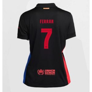 Barcelona Ferran Torres #7 New Away Soccer Shirt for Women 2024-25 Short Sleeve