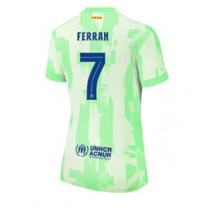 Barcelona Ferran Torres #7 New Third Soccer Shirt for Women 2024-25 Short Sleeve