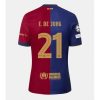 Barcelona Frenkie de Jong #21 Cheap Home Stadium Soccer Jerseys 2024-25 Short Sleeve