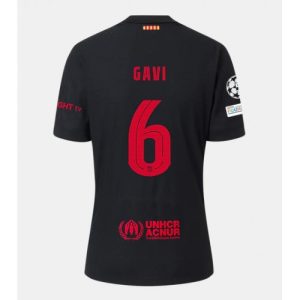 Barcelona Paez Gavi #6 Cheap Away Stadium Soccer Jerseys 2024-25 Short Sleeve